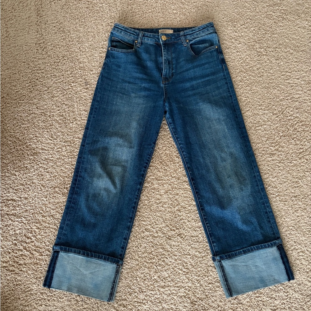 Kut from the Kloth Sienna wide leg with cuff. 

Size 2.